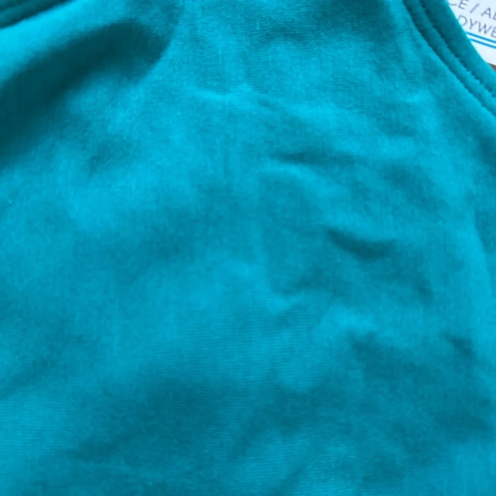 Vintage green dance aerobics sports bras